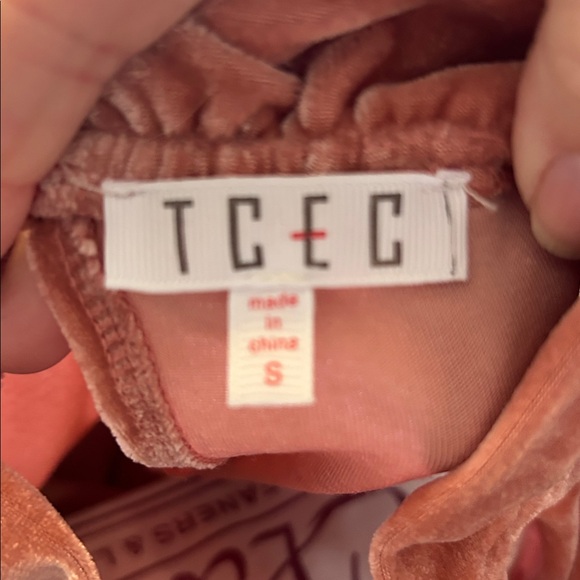 TCEC Velvet Dress in Soft Pink - Picture 2 of 4